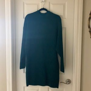 Emerald sweater dress